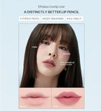 Heart Percent Dote On Mood Lip Pencil, Long-Lasting Creamy Lip Crayon Smooth Color Liner Retractable Lipstick Pencil 0.8g, #13. Bare Lips