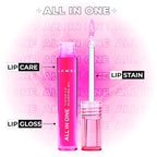 All-in-One Lip Tinted Plumping Oil - Universal Color & Moisture, Soft Balm for Day & Night Use, Lip Mask&Lip Gloss - Long-Lasting & Scented, Berry Ice 404-3ml/0.1fl.oz