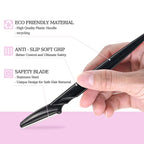 40pcs Eyebrow Razor for Women, Face Shaver Kit Dermaplaning Tool for Peach Fuzz Removal, Stainless Steel Blades with Protective Covers | Eyebrow Trimmer, Facial Hair Removal(Black White Brown)