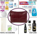 Women's Premium 16 PC Travel Kit – Stocking Stuffer and Holiday Gift Set with Tresemme Hair Products and Bath Essentials – Christmas Gifts for Women