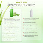 Aloderma 99.8% Organic Aloe Vera Face Hydrator Made Within 12 Hours of Harvest - Moisturizing & Hydrating Facial Toner for Oily Skin, Soothing Aloe Toner for Balanced, Smooth Skin Texture, 240ml, 6ct