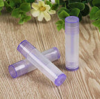 5ml 50 Pcs Empty Clear Lip Balm Tubes Containers with Twist Bottom and Multi Color Caps for Making Lip Balm,DIY Cosmetic Tubes