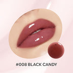 Hydrating Lip Glow Oil, Plumping Moisturizing Lip Oil Gloss, Smooth Lip Lines Plump Lip,Transparent Plumping Clear Glossy Tinted Balm Care 0.2Fl oz #Black Candy