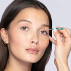 Tweezerman Emerald Shimmer Micro Mini Slant & Point Tweezer Set - Eyebrow Tweezers for Women and Men