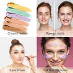 6 Color Correcting Concealer Palette With Concealer Brush, Tattoo Concealer, Cream Contouring Makeup Kit, Corrects Dark Circles Red Marks Scars Light Mediumor creamy concealer A1