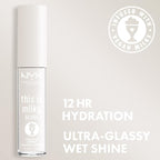 NYX PROFESSIONAL MAKEUP This Is Milky Gloss, Lip Gloss with 12 Hour Hydration, Vegan - Coquito Shake (Milky Clear)
