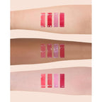 Flower Knows Violet Strawberry Rococo Glowy Lip Gloss G01+G02 +Hair Clips Set