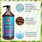 Arganatural Retinol Body Lotion with Vitamin E & Collagen – Skin Firming, Skin tightening, and Anti-Aging Cream. All in One Body Lotion for Women.