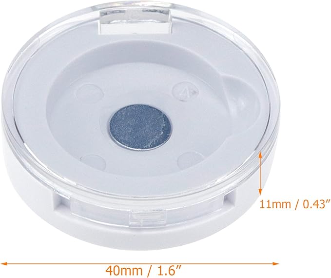 4 Pack Empty Eyeshadow Holder Case Round Magnetic Makeup Eyeshadow Lipstick Palette Container For Travel Sample DIY - White