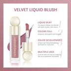 Erinde Liquid Cream Blush, Soft Dewy Face Blush, Natural Matte Finish Looking, Long-lasting Cheek Tint, Lightweight Blendable Feel, Moisturizing Face Blush for Cheek, 03