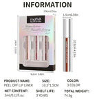 3PCS Lip Liner，Peel Off Lip Liner Tattoo, Peel Lip