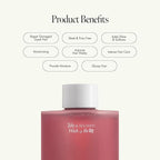 Rosy Night Hair Ampoule Treatment for Damaged Hair – Water-to-Cream Repair Formula with Peptides & Amino Acids – Frizz Control, Color Safe, Silicone-Free, Floral Musk Scent – 6.76 fl oz