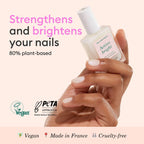 Manucurist Active Bright All in One Nail Perfector: Brightening Treatment Polish & Care - No Lamp - Vegan & Made in France - White Nail Polish - Nail Whitener & Brightener - Nail Strengthener