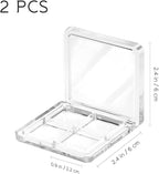 Beaupretty Empty Lipstick Palette，2 Pieces Empty Lipstick Box