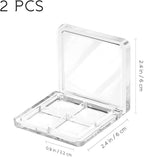 Beaupretty Empty Lipstick Palette，2 Pieces Empty Lipstick Box DIY Eyeshadow Powder Blush Lipstick Palette Empty Highlighters Container Empty Eyeshadow Pan Makeup Palette for Women