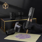 Ambition Soldier P2 Disposable Tattoo Grips - 12Pcs 30mm Professional Tattoo Rubber Grip Cover with Click Adjust System Supply for Rotary Soldier, Zetton, Torped & Shura Tattoo Pen Machine Gun