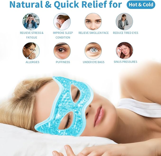 Cooling eye mask, gel eye