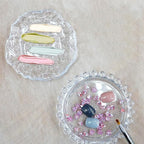 Makeup Mixing Palette Nail Polish Color Mixing Plate, Nail Art Tools Palette, Pigment Transparent Makeup Palette for Lipstick Eyeshadow Color Test Make up Tools Makeup Palettes (Pearl-yellow)