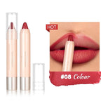 8 Colors High Pigmented Smooth Matte Lip Liner Pencil, Waterproof Velvet Lipstick Pen, Professional Lip Liner for Girls and Women (08)