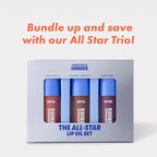 Handmade Heroes 100% Natural Vegan Lip Oil with Squalane Non-Sticky Lip Gloss Moisturizing, Shiny, Nourishing Korean Lip Gloss - Pack of 3