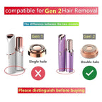 for Finishing Touch Replacement Heads Flawless Facial Hair Remover Gen 2,Double Halo Painless and Smooth (6PCS, GEN 2)