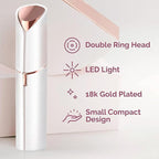 Facial Hair Removal for Women, Painless Face Shaver for Womens, Face Razors for Lip, Chin with USB Rechargeable, White