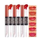 3Pcs Peel Off Lip Gloss Tattoo and Lip Oil, Lip Stain Peel Off Masque - Peel Off Lip Tint ,Long Lasting Waterproof Transfer-proof Lip Mask Lip Gloss Peel Off Lip Liner,Stay Lip Makeup 01#+02#+04#