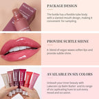 Tinted Lip Butter Balm - Tinted Moisture Gel Lip Gloss | Hydrating Glow Tinted Lip Care | Tinted Lip Stain (01+02+06, A set)