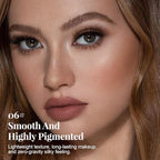 Light Brown Matte Lip Liner Pencil - Crayon Matte Lipstick Pencil, No Transfer, Smudgeproof & Waterproof, Sharpenable Lip Crayon for Women, Velvet Long-Lasting Lip Color 06#