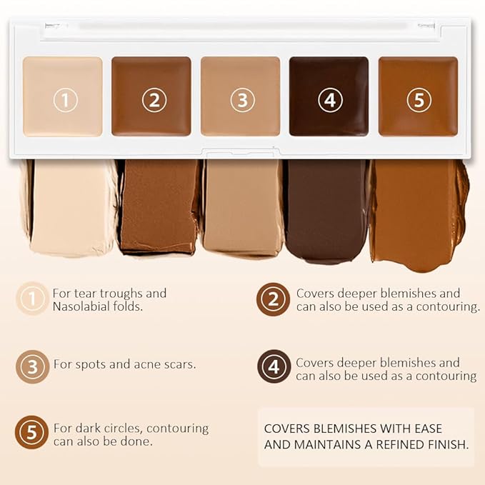 6 Colors Magic Touch Correcting Concealer Palette for 1 Count)