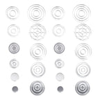 Lurrose 22pcs Empty Metal Pans Tin Palette Eyeshadow