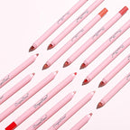 Matte Lip Liner Pencil Set,12 Colors Natural Nude Long