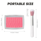 Cherry Blush Powder Blush for Cheeks with Brush, Matte Blush Palette Blush Powder Face Blusher, Natural Blendable Formula Silky Lightweight Makeup Blush Rubores de Maquillaje, 015#