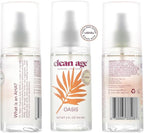 Aluminum Free Deodorant & Body Spray for Whole Body - Oasis 4oz (2 Pack) Clean Deodorant and Body Spray for Teen Boys and Girls - With AHA For Body Acne - Body Spray for Teens Formula