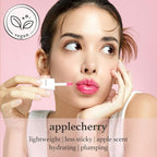 NOONI Korean Hydrating Lip Oil - Applecherry | Long-Lasting, Moisturizing, Plumping, Revitalizing for Dry Lips, Waterproof, No Peel Off, Hydrating, Nourishing Crystal Clear, 0.12 FL Oz