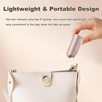 Facial Hair Removal for Women, Portable Painless Electric Shaver Device with Built-in LED, Wet/Dry Electric Razor Hair Remover Epilators for Face, Chin, Upper Lip and Arms (Rose Gold-2025)