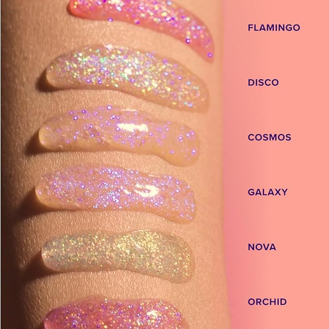 UNICORN SNOT Glitter Lip Gloss - Sparkly Lip Shine - Stocking Stuffers for Women, Gifts for Teen Girls - Vegan & Cruelty-Free Non-Sticky Formula Gloss Glitter Makeup - Holographic Silver (Disco)