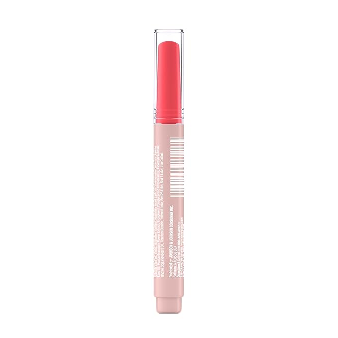 Neutrogena High Shine Glossy Lip with Maracuja Oil + Vitamins & Antioxidant Vitamin E, Nourishing Glossy Lip, Non-Retractable, Pigmented For Buildable Color, Poppy Pink, 0.07 oz