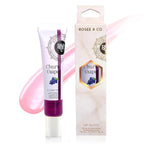 ROSÉE & CO Rosee Lip Gloss Vegan & Cruelty Free Treatment, Professional Make up, Long Lasting Glossy with Shea Butter, Moisturize, Protect & Smooth, High Shine, Non-Sticky (p. Churu Grape, 0.5)