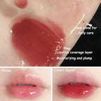 Honey Lip Oil Set, 2pcs Moisturizing Cute Lip Gloss Gift Set, Jelly Honey Lip Oil Gloss, Colorless Lip Care Oils For Very Dry Lips, Plumping & Hydrating Lip Glow Oil Lip Care Products