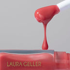 LAURA GELLER NEW YORK Fine Shine Glossy Lip Oil, Rose Garden - Hydrating Squalane - Pink Lip Gloss