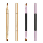 Unaone 2 Pack Lip Brush for Lipstick, Dual-Ended Lip Makeup Brush with Lid, Lipstick Brush for Lip Gloss