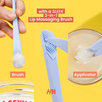 100% Natural Lip Scrub, Vegan Conditioning Coconut Lip Exfoliator - Gentle Exfoliant, Sugar Lip Polish and Lip Exfoliator Scrubber for Chapped and Dry Lips (Bakuchiol 3pc Set)