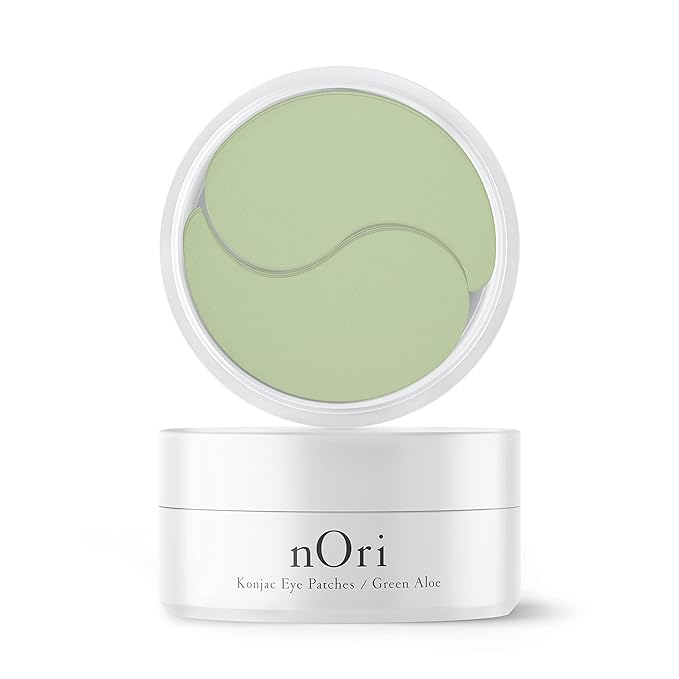 NORI Konjac Eye Patches – Anti-Wrinkle/Removes Bags/Moisturizing/Dark Circle/60 Pieces (Aloe Vera)