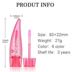 6PCS Aloe Vera Lip Gloss, Long Lasting Nutritious Lip Balm Moisturizing Aloe Vera Lip Oil for Lip Treatment and Dry Lips, Color Changing Lipstick Tinted Lip Balm Set (B)