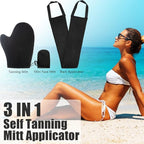 Tanning Mitts Self Tanner Mitt - KELILO Self Tanning Mitt Applicator 3 in 1, Self Tan Mit Self Tanning Glove for Self Tan Mitt, Self Tan Glove Self Tanner Glove Fake Tan Mit Sunless Tanner Mitt