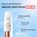 SPF 50 DOMINAS Tinted Sunscreen Moisturizer (1.7fl oz) - Tone Correction, Korean Skin Care, Broad-Spectrum UV Defense Sunblock, Water-in-Oil Formula for Lightweight, Panthenol, Sun Cream