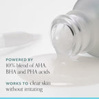 Bliss Clear Genius Clarifying Overnight Liquid Peel - 1 Fl Oz - Clear Pores & Exfoliate Skin - Non-Irritating - Clean - Vegan & Cruelty-Free