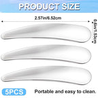 5pcs Mini Metal Cosmetic Makeup Skincare Cream Spatulas
