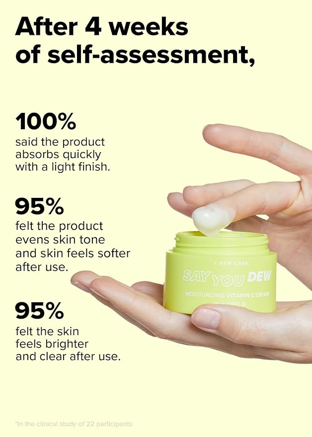 I DEW CARE Vitamin C Face Moisturizer - Say You Dew | Korean Skin Care Routine Panthenol, Niacinamide, Non-irritating, Hydrate and Illuminate Glass Smoother Skin, Mother's Day, 1.69 FL Oz